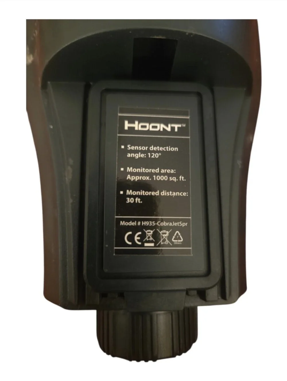 Cobra-Jet Animal Repeller - Black Ultrasonic Pest Deterrent